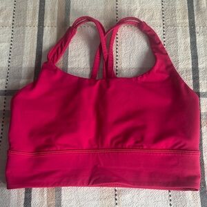 lululemon athletica Red Sports Bra